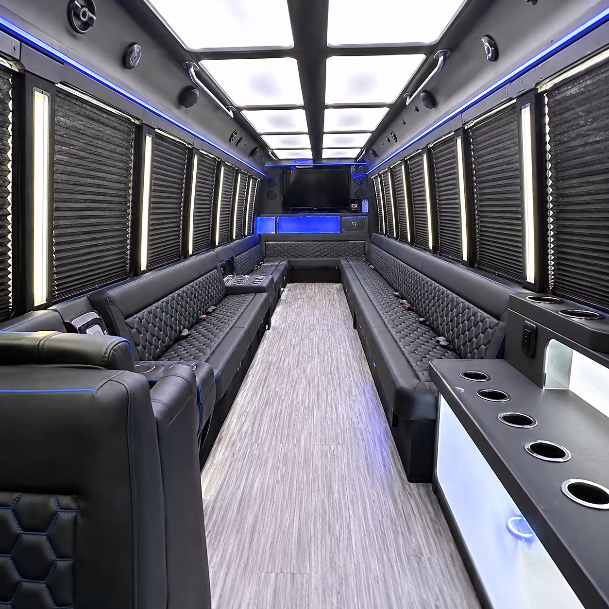 ford field party bus rental