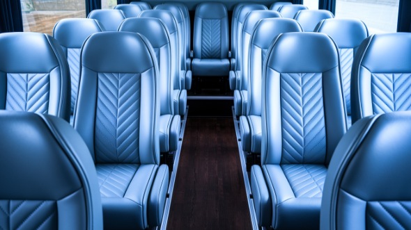 28 passenger minibus inside southfield