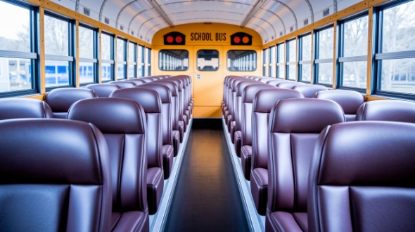 school bus rental interior southfield